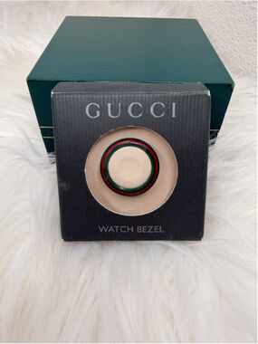 Gucci Interchangeable Watch Bezel Green and Red ( bezel only)